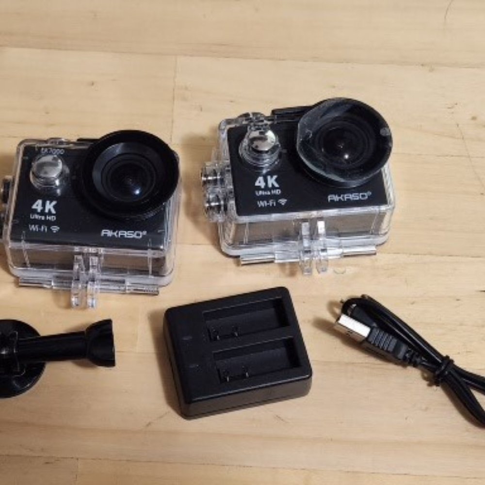 2 AKASO EK7000 Pro 4K Action Camera with Touch Screen EIS Adjustable View Angle